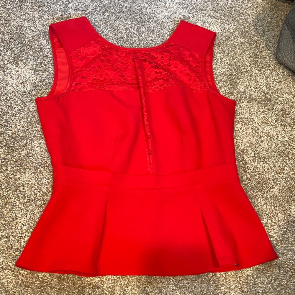 BCBG Ives red top